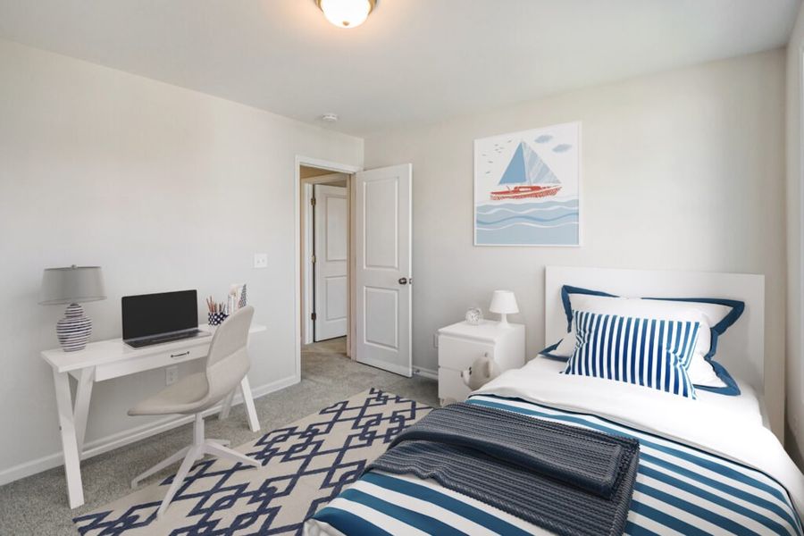 Representative furnished interior of a home built from the Naples by Stevens Fine Homes in River Tide Farms, Bolivia (Image 21).