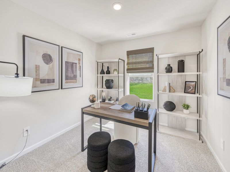Furnished interior view inside a new home in Valentine Townes, Greer (Image 8).