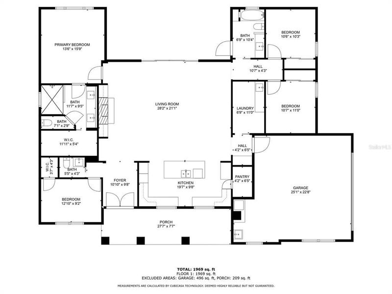 2D floor plan layout of this home in , Apopka, FL (Image 4).