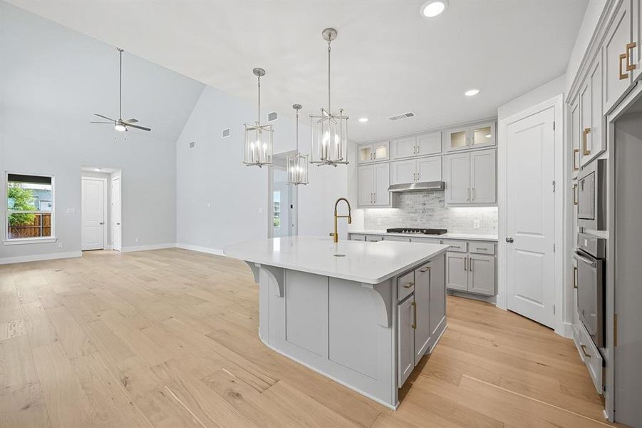 Furnished interior view inside a new home in Mosaic: 40ft. lots, Celina (Image 7). Furnished interior view inside a new home in Mosaic: 40ft. lots, Celina (Image 7).