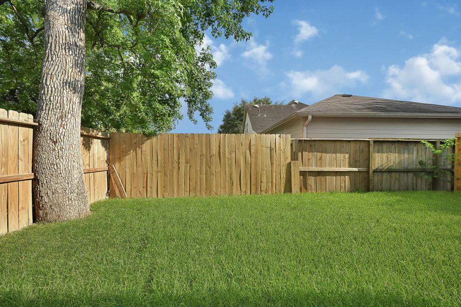 Fully Fenced Back yard