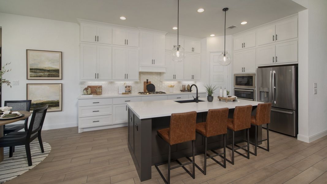 Furnished interior view inside a new home in Trinity Falls, McKinney (Image 50).