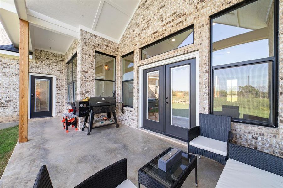 Exterior details and patio area of a home in , Brownwood (Image 22).