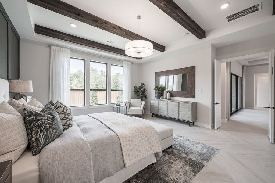 Representative furnished interior of a home built from the Carignan by Tri Pointe Homes in Legacy Grove, Montgomery (Image 7).