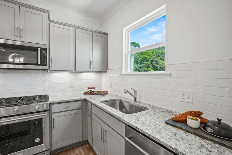 Representative furnished interior of a home built from the Aspire by Pulte Homes in Stewarts Landing, Charlotte (Image 17).