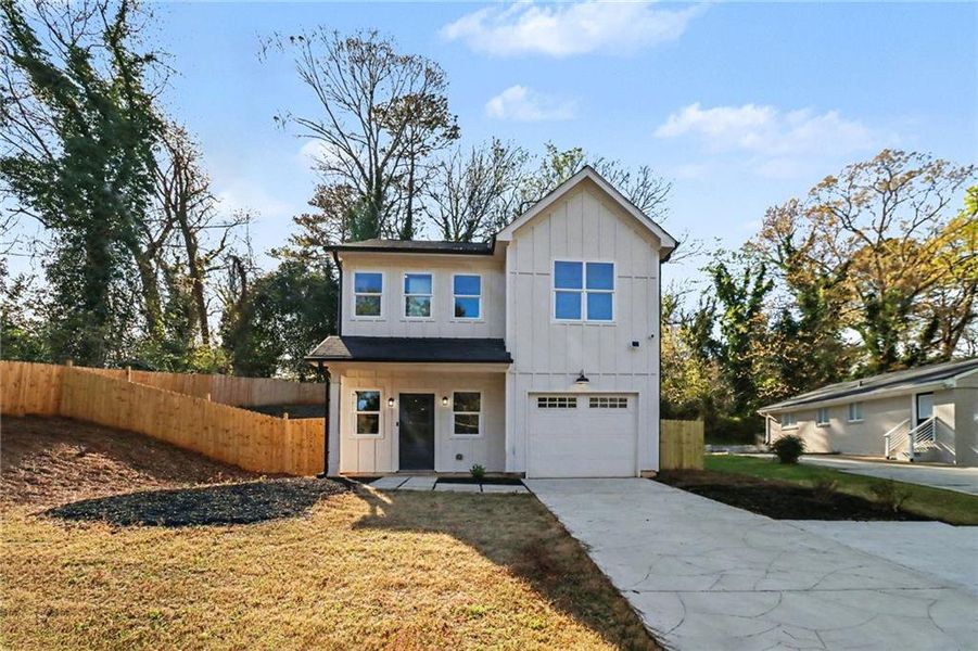 Front exterior of a new home in , Decatur, GA, highlighting curb appeal (Image 19).