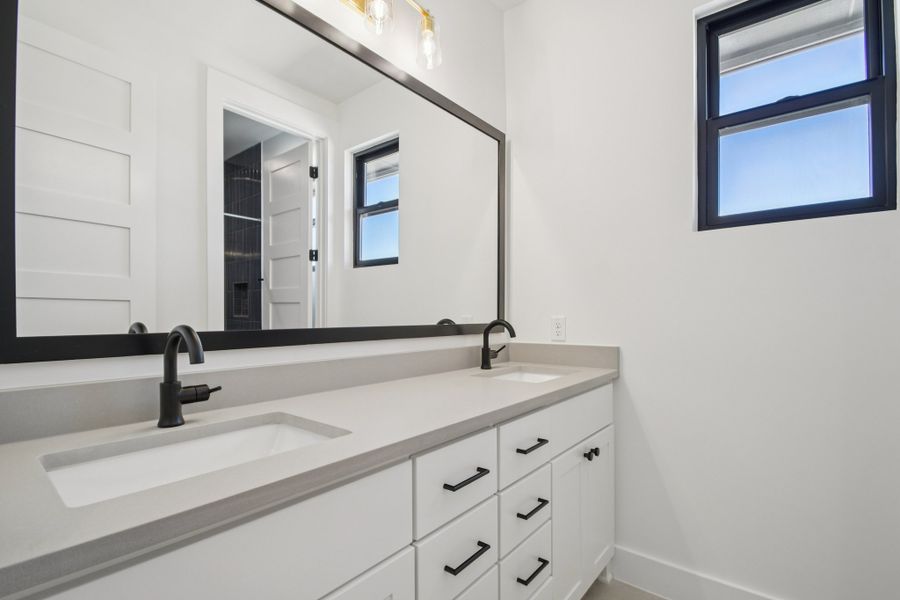Furnished interior view inside a new home in Milky Way at River Place, Austin (Image 12).