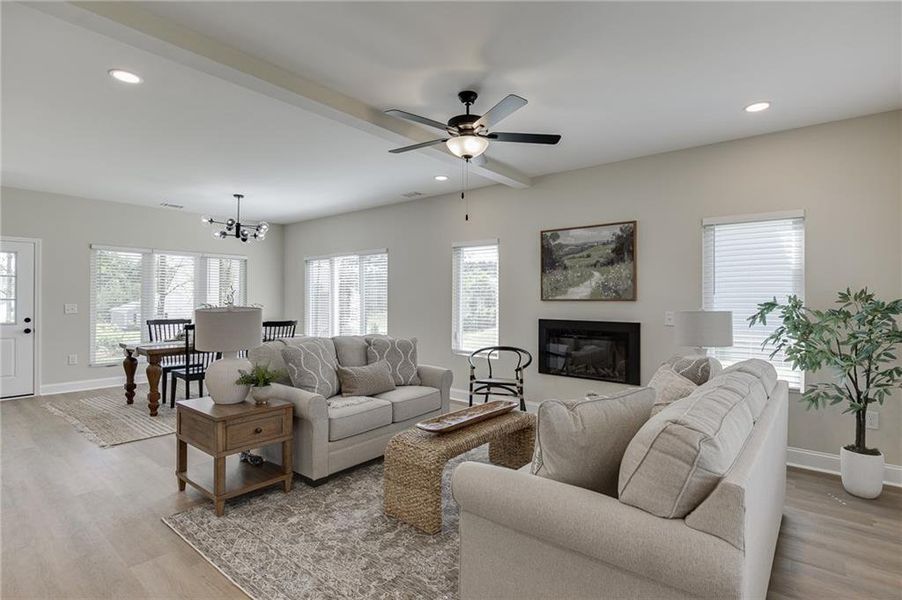 Furnished interior view inside a new home in , Toccoa (Image 16). Furnished interior view inside a new home in , Toccoa (Image 16).