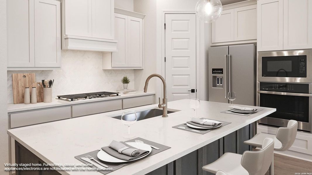 Furnished interior view inside a new home in Meadows of Mill Creek, Seguin (Image 10).