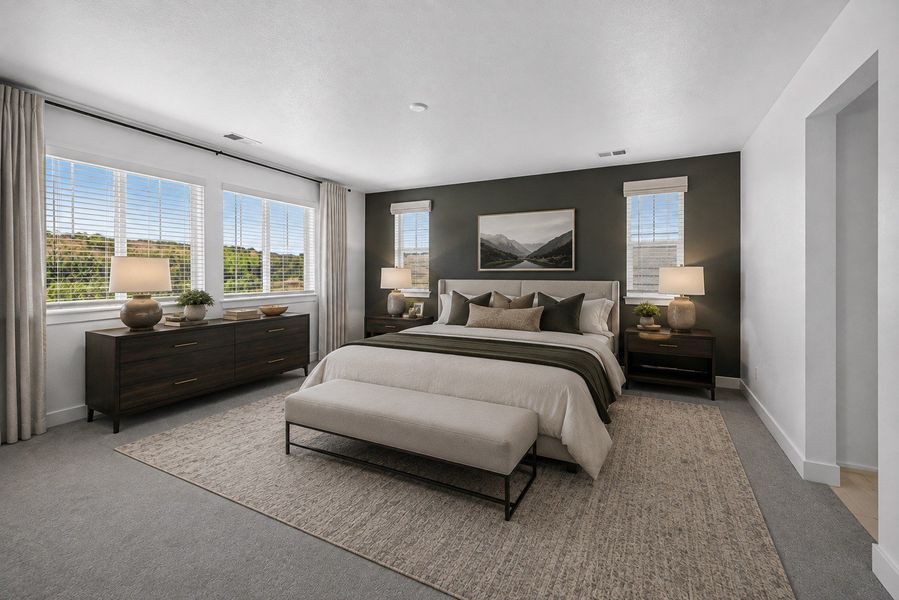 Furnished interior view inside a new home in Macanta, Castle Rock (Image 7).
