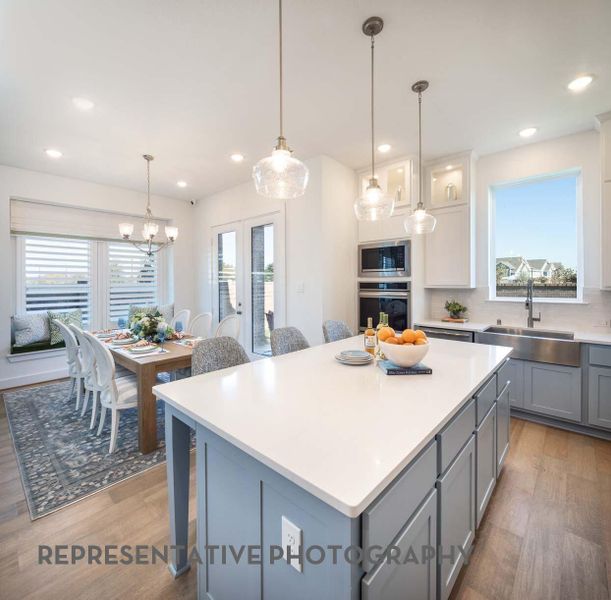Furnished interior view inside a new home in Bridgeland Central, Cypress (Image 12).