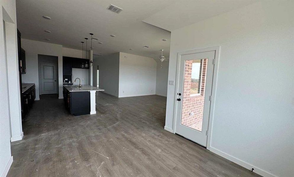 Open Kitchen-Living-Dining Room Construction Progress
