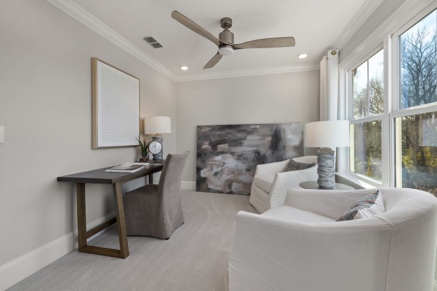 Representative furnished interior of a home built from the Continental by Pulte Homes in Saunders Farm, Fuquay Varina (Image 6).