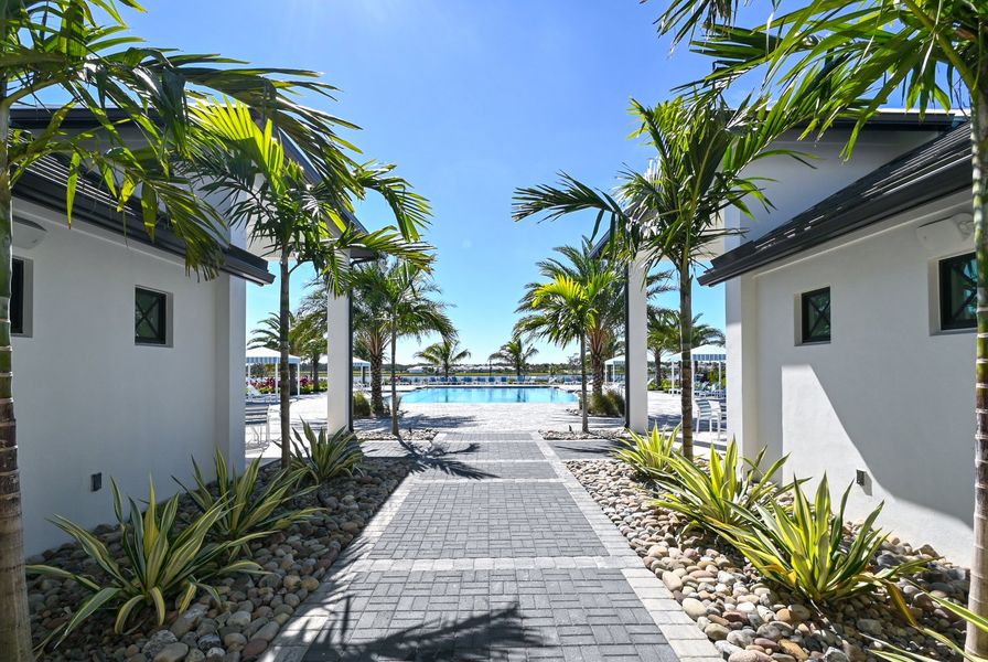 Representative exterior details of a home built from the Brilliance by Neal Communities in SkySail, Naples (Image 3).