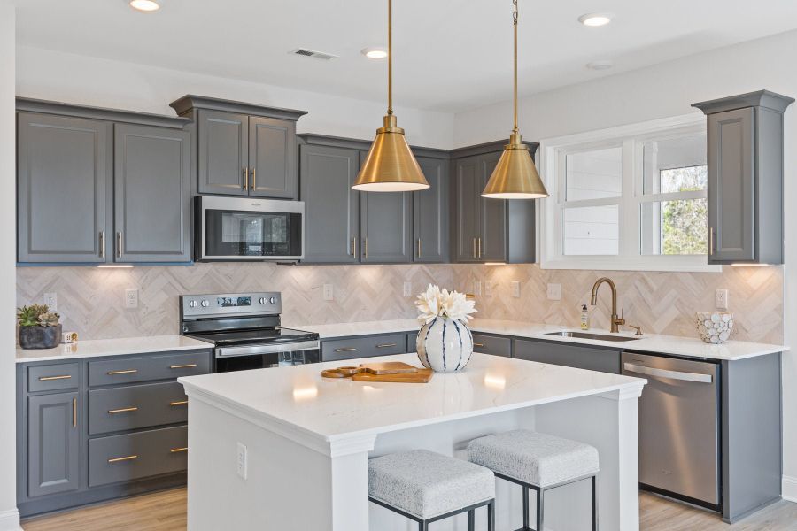 Representative furnished interior of a home built from the Montague by McKee Homes in Anchors Bend Townes, Wilmington (Image 11).