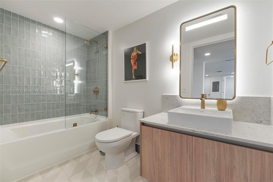 Furnished interior view inside a new home in , Miami (Image 23).