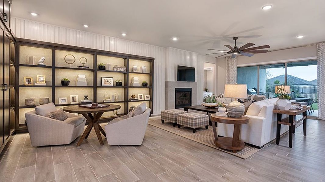 Representative furnished interior of a home built from the Calabash by Taylor Morrison in Easton Park 60s, Austin (Image 8).