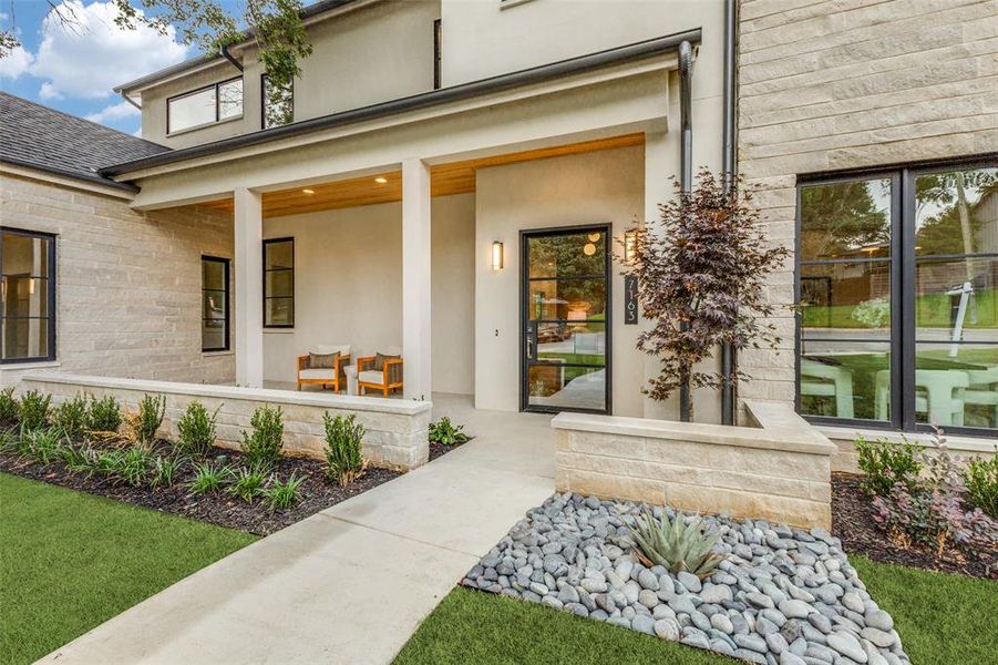 Front exterior of a new home in , Dallas, TX, highlighting curb appeal (Image 21).
