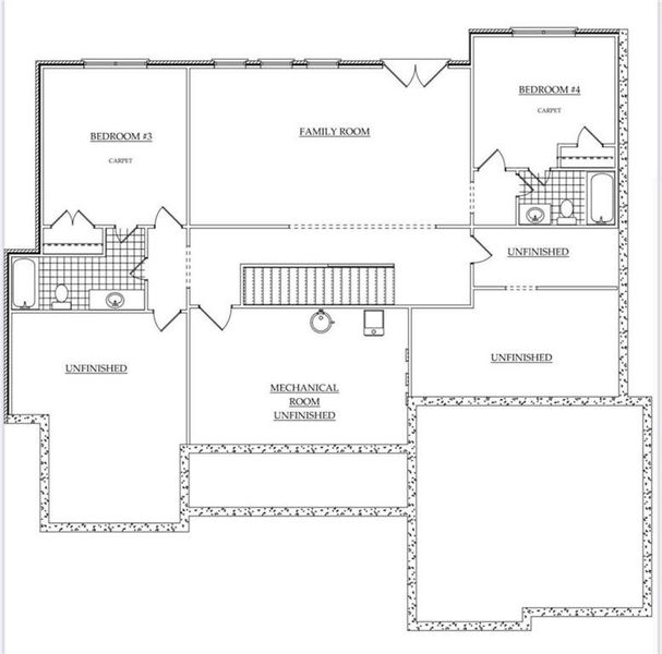 2D floor plan layout of this home in , Flowery Branch, GA (Image 5).