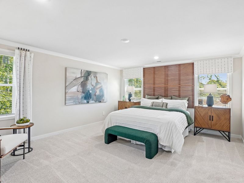 Furnished interior view inside a new home in The Heritage at Buffaloe Reserve, Raleigh (Image 11).