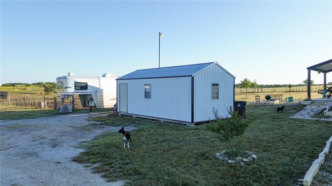 View of shed with a view of rural / pastoral area View of shed with a view of rural / pastoral area