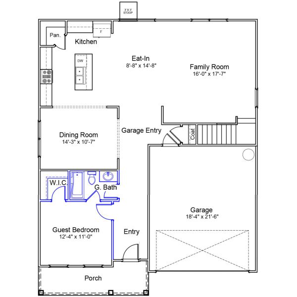 2D floor plan layout of this home in Garden Grove, Conway, SC (Image 2). 2D floor plan layout of this home in Garden Grove, Conway, SC (Image 2).