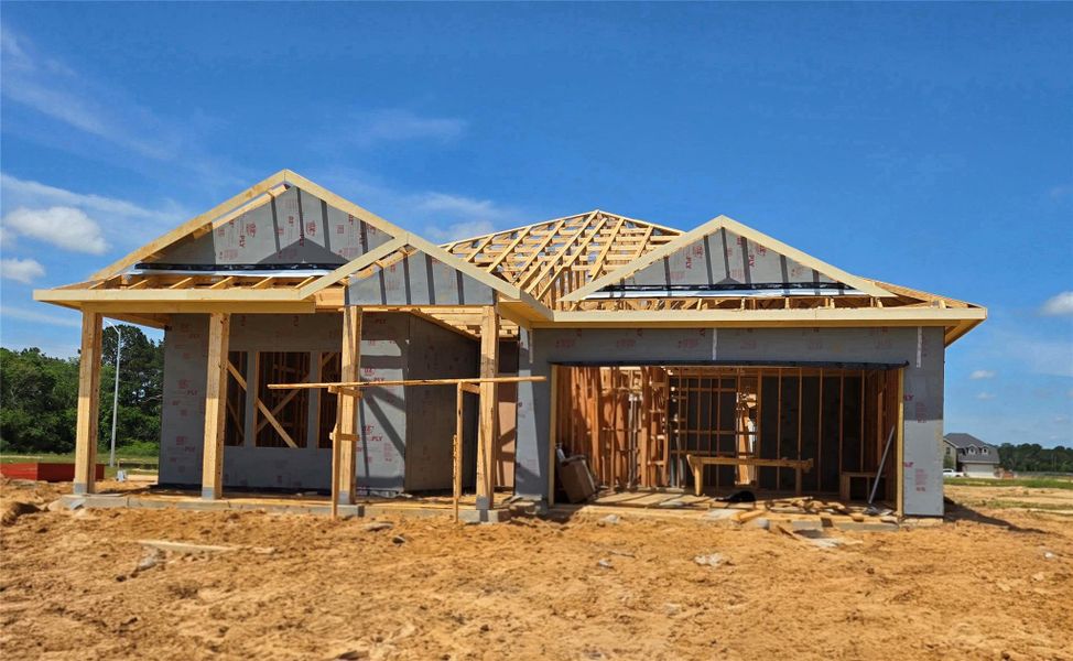 In-progress construction of a new home in Sorella, Tomball, TX (Image 5).