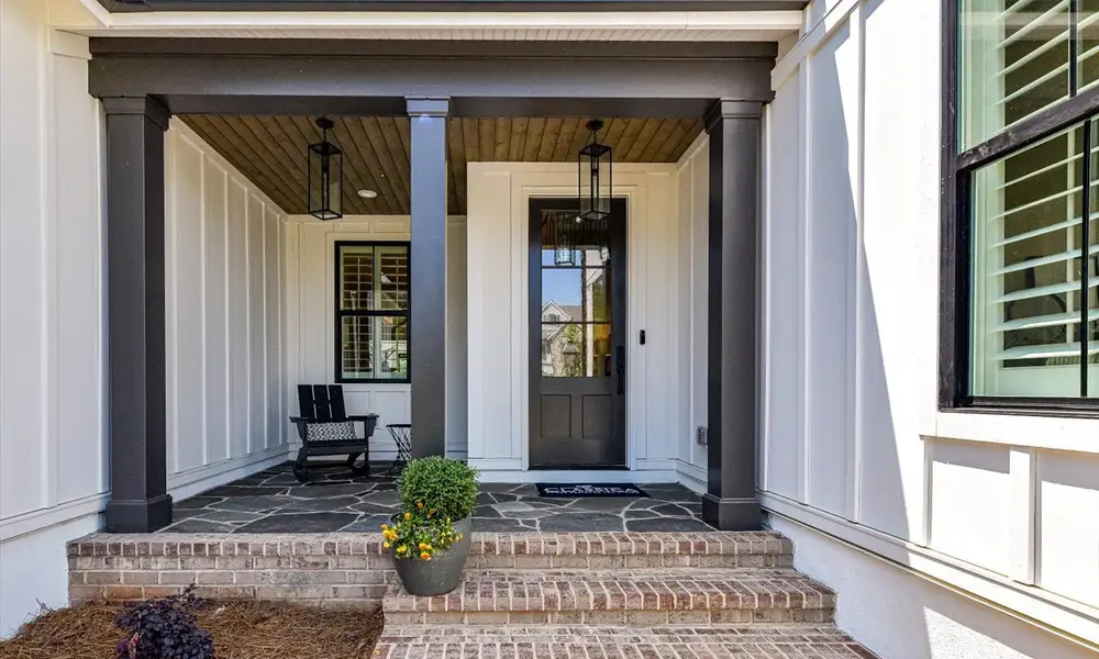 Exterior details and patio area of a home in Stephens Farm, Huntersville (Image 3). Exterior details and patio area of a home in Stephens Farm, Huntersville (Image 3).