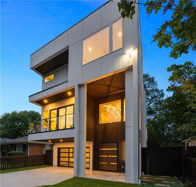 Front exterior of a new home in , Atlanta, GA, highlighting curb appeal (Image 25). Front exterior of a new home in , Atlanta, GA, highlighting curb appeal (Image 25).