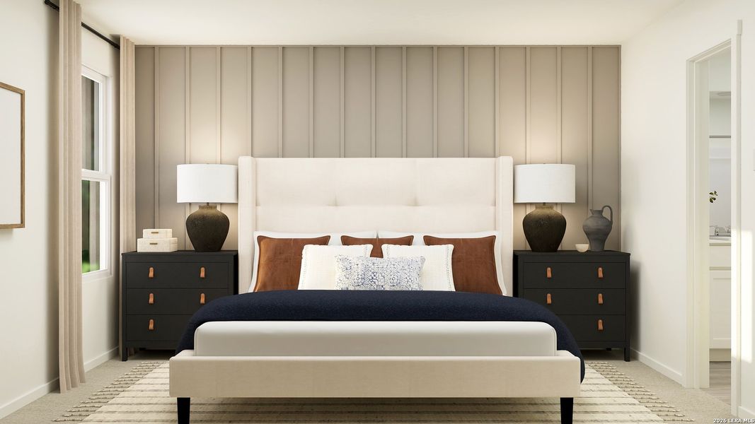 Furnished interior view inside a new home in Valle Sol, San Antonio (Image 5).