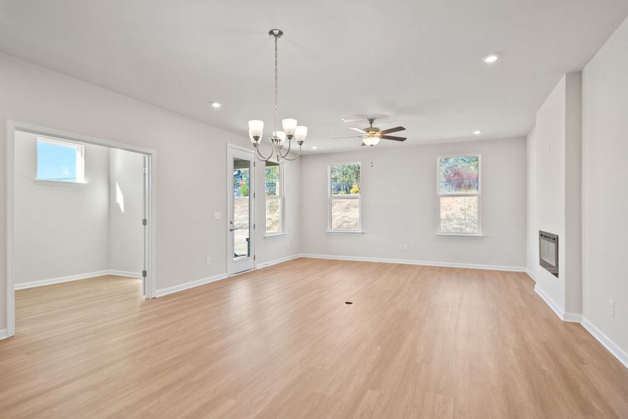 Representative unfurnished interior of a home built from the The Dawson C by Davidson Homes LLC in Kelly Preserve, Loganville (Image 8).