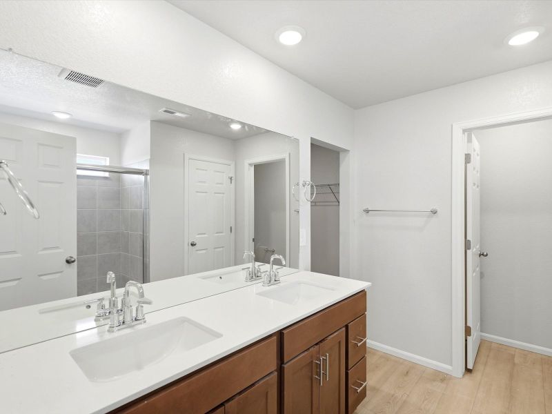 Furnished interior view inside a new home in Meridian Ranch, Peyton (Image 8).