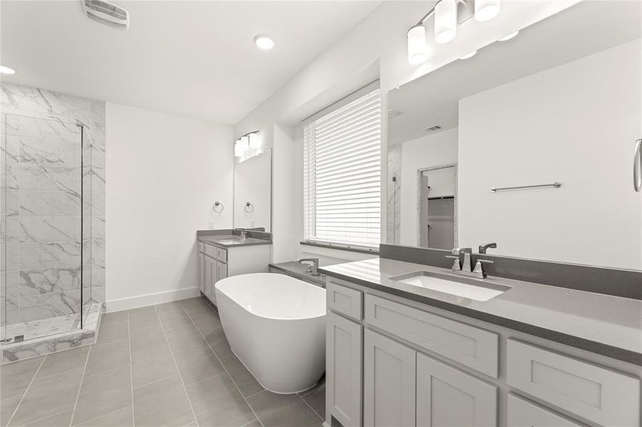 Furnished interior view inside a new home in Villages of Creekwood, Frisco (Image 7).