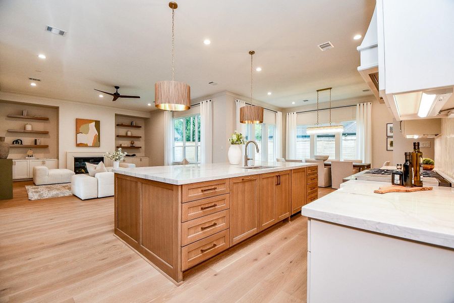 Furnished interior view inside a new home in , Houston (Image 39).