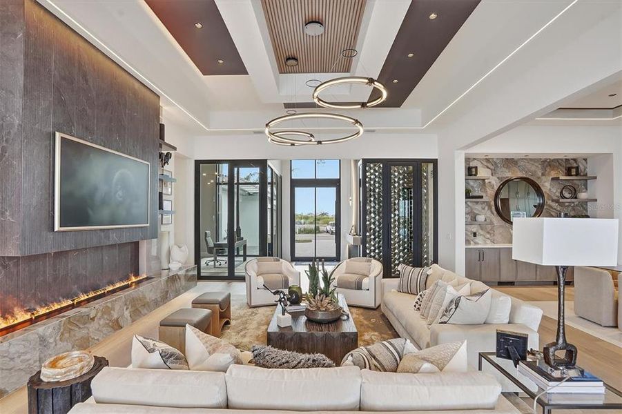 Furnished interior view inside a new home in , Sarasota (Image 10).