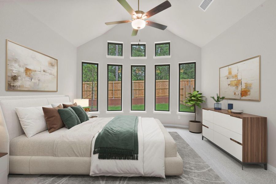 Furnished interior view inside a new home in Wildtree, Magnolia (Image 11).