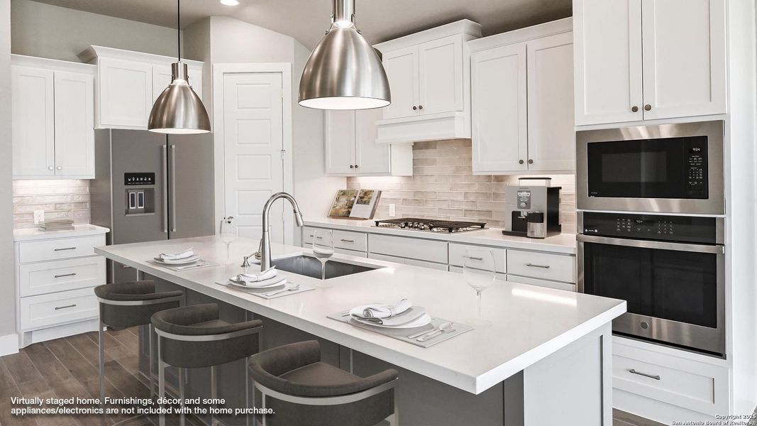 Furnished interior view inside a new home in Homestead 65', Schertz (Image 8). Furnished interior view inside a new home in Homestead 65', Schertz (Image 8).