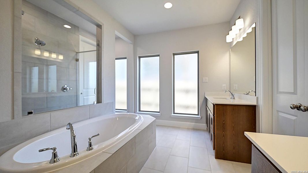 Furnished interior view inside a new home in Briggs Ranch, San Antonio (Image 10). Furnished interior view inside a new home in Briggs Ranch, San Antonio (Image 10).