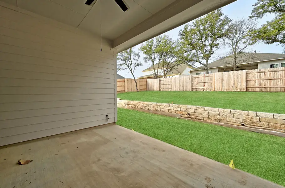 Exterior details and patio area of a home in Anthem, Kyle (Image 3).