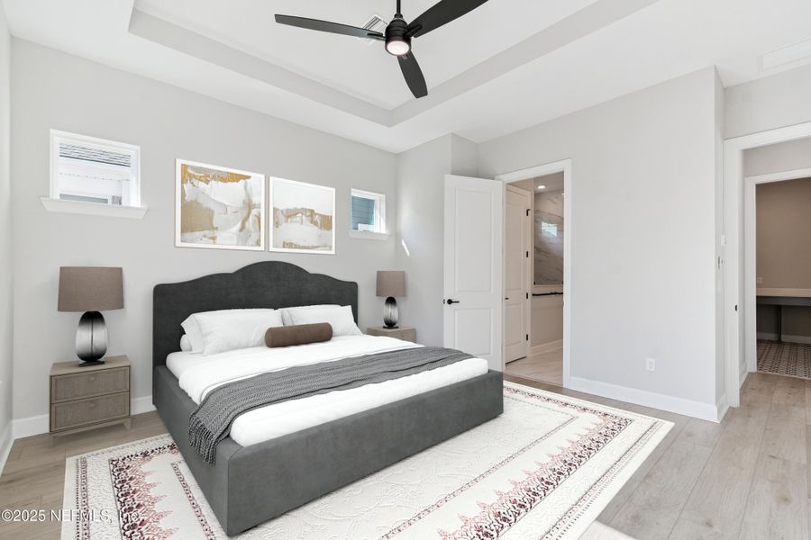 Furnished interior view inside a new home in Crosswinds 40’, Ponte Vedra (Image 9).