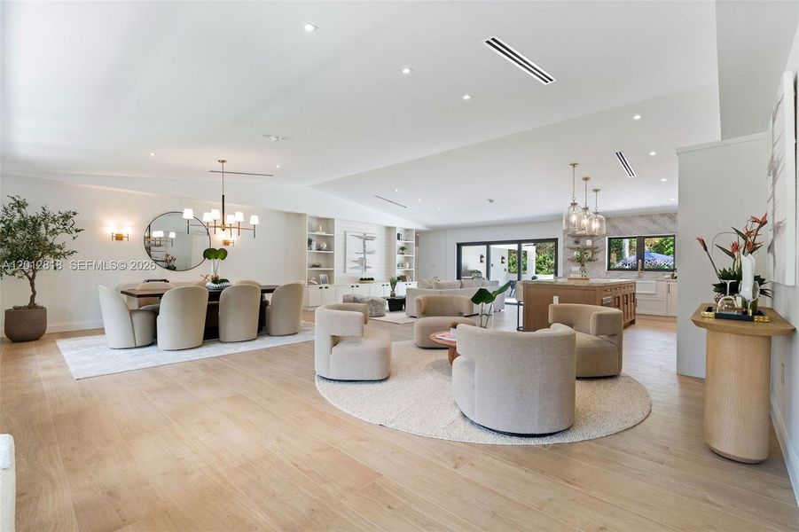 Furnished interior view inside a new home in , Coral Gables (Image 6). Furnished interior view inside a new home in , Coral Gables (Image 6).