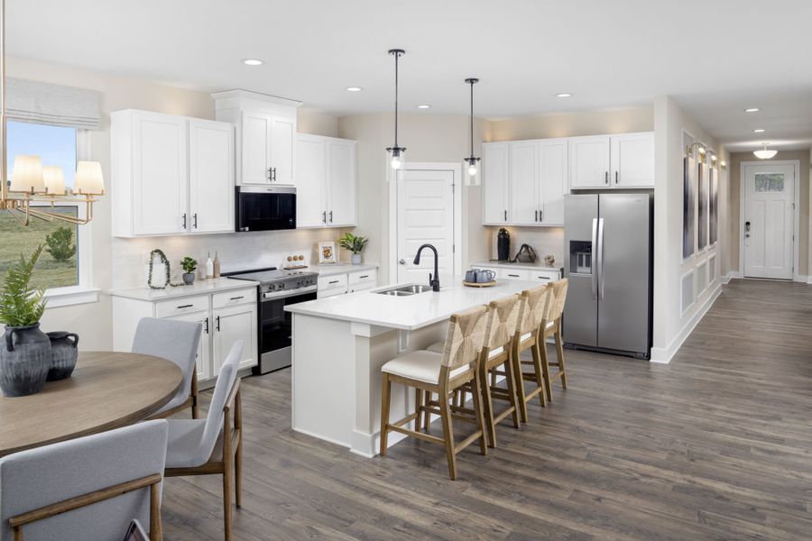 Representative furnished interior of a home built from the Clearwater by Mattamy Homes in Seagrass Landing, Lillington (Image 8).