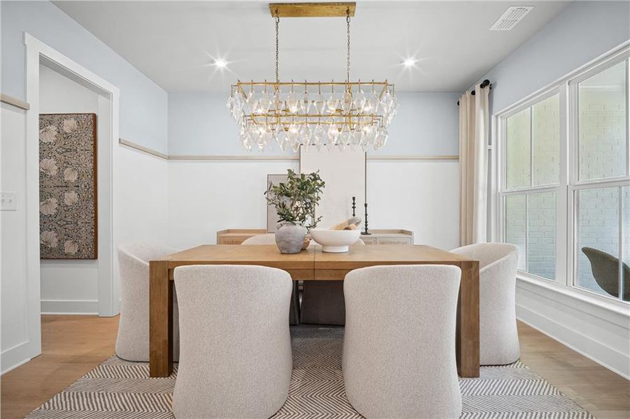 Furnished interior view inside a new home in Creekside at Skelton, Hoschton (Image 18).