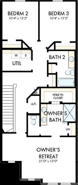 2D floor plan layout of this home in Palmeras at Crossprairie – The Palms Collection, St. Cloud, FL (Image 2). 2D floor plan layout of this home in Palmeras at Crossprairie – The Palms Collection, St. Cloud, FL (Image 2).