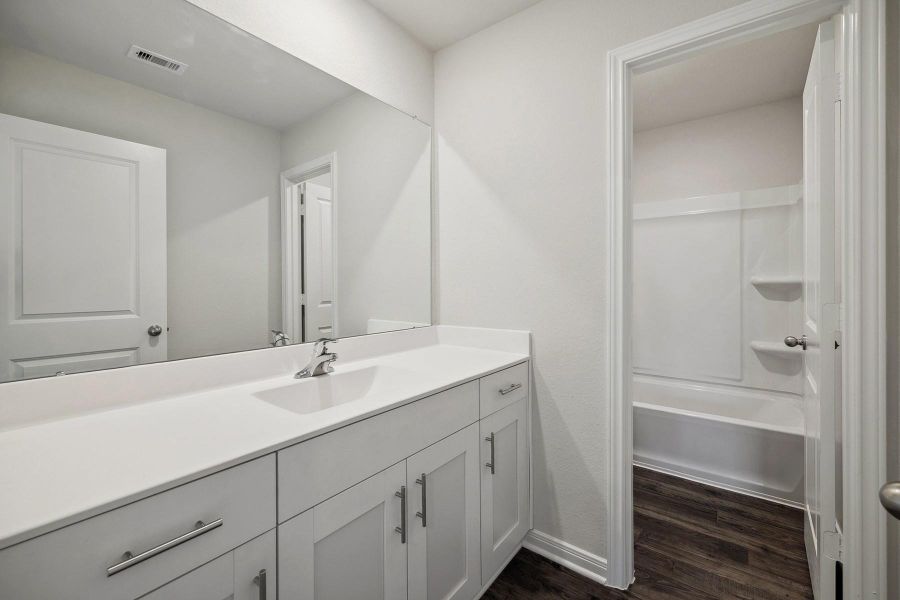 Furnished interior view inside a new home in Trails at Cochran Ranch, Waller (Image 3).