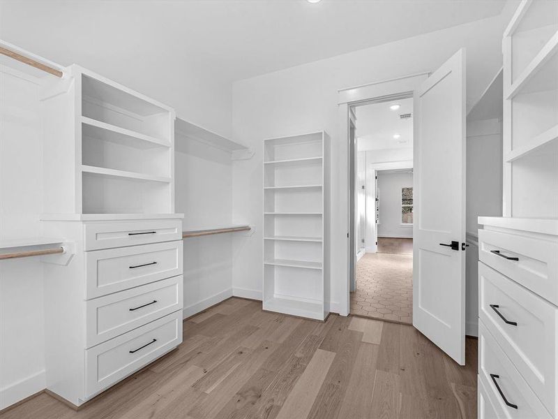 Primary walk in closet