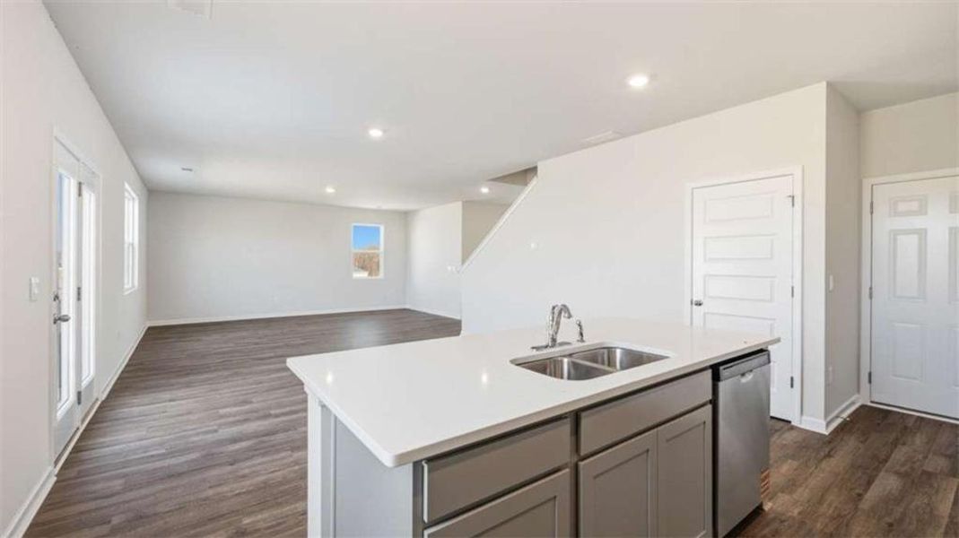 Furnished interior view inside a new home in Poplar Preserve, Newnan (Image 5). Furnished interior view inside a new home in Poplar Preserve, Newnan (Image 5).