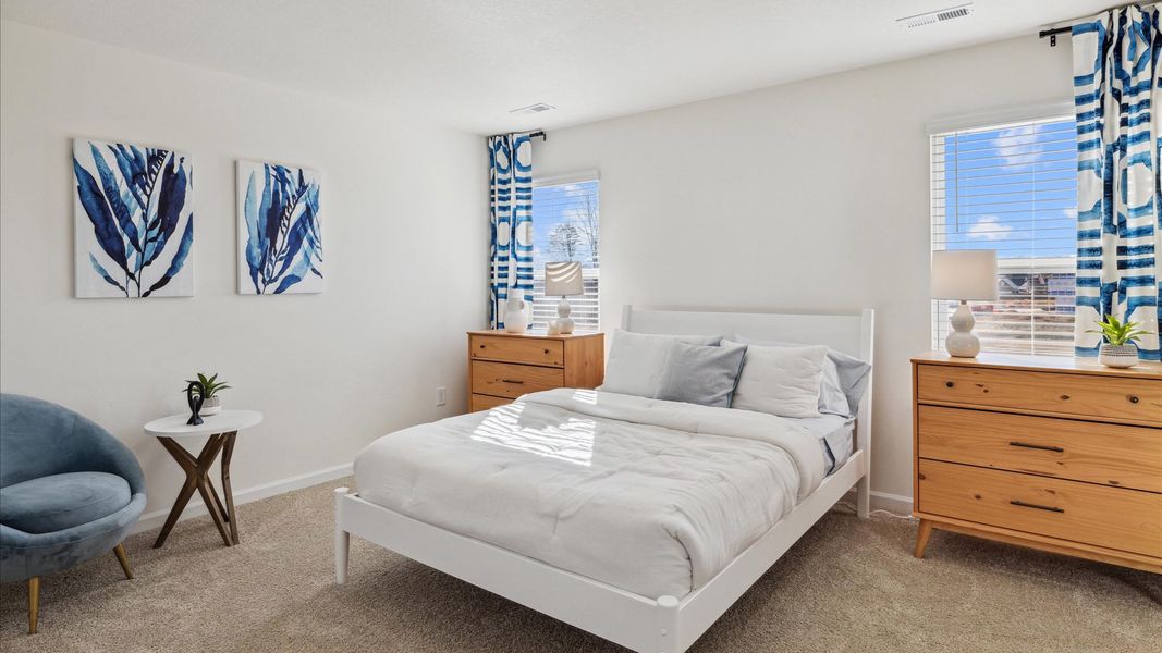 Furnished interior view inside a new home in The Hideaway at Fox Meadows, Bluff City (Image 20).