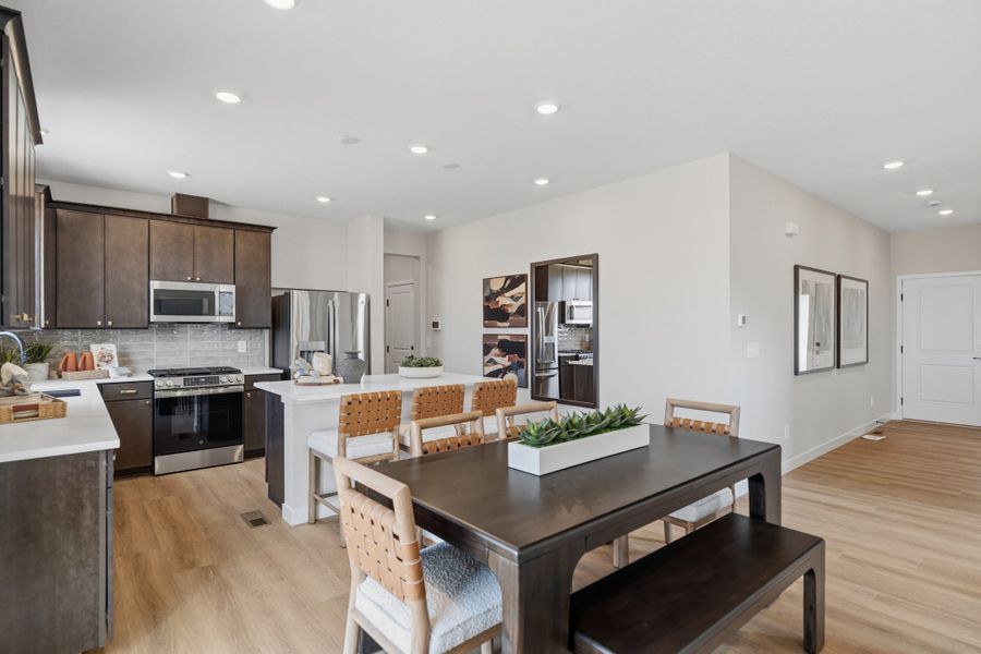 Representative furnished interior of a home built from the 4006 by Risewell Homes in Mead Crossing, Mead (Image 10).