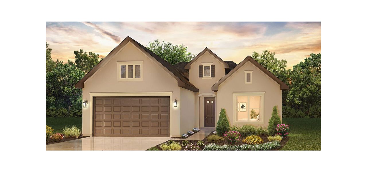 Representative exterior photo of a completed home built from the Montecito by Robson Resort Communities in Robson Ranch Texas, Denton, TX (Image 3).